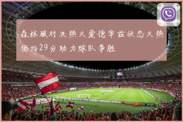 森林狼对决热火爱德华兹状态火热场均29分助力球队争胜